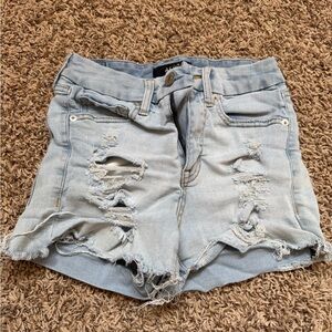 Aeropostale’s Light Blue Distressed Denim Shorts size 4